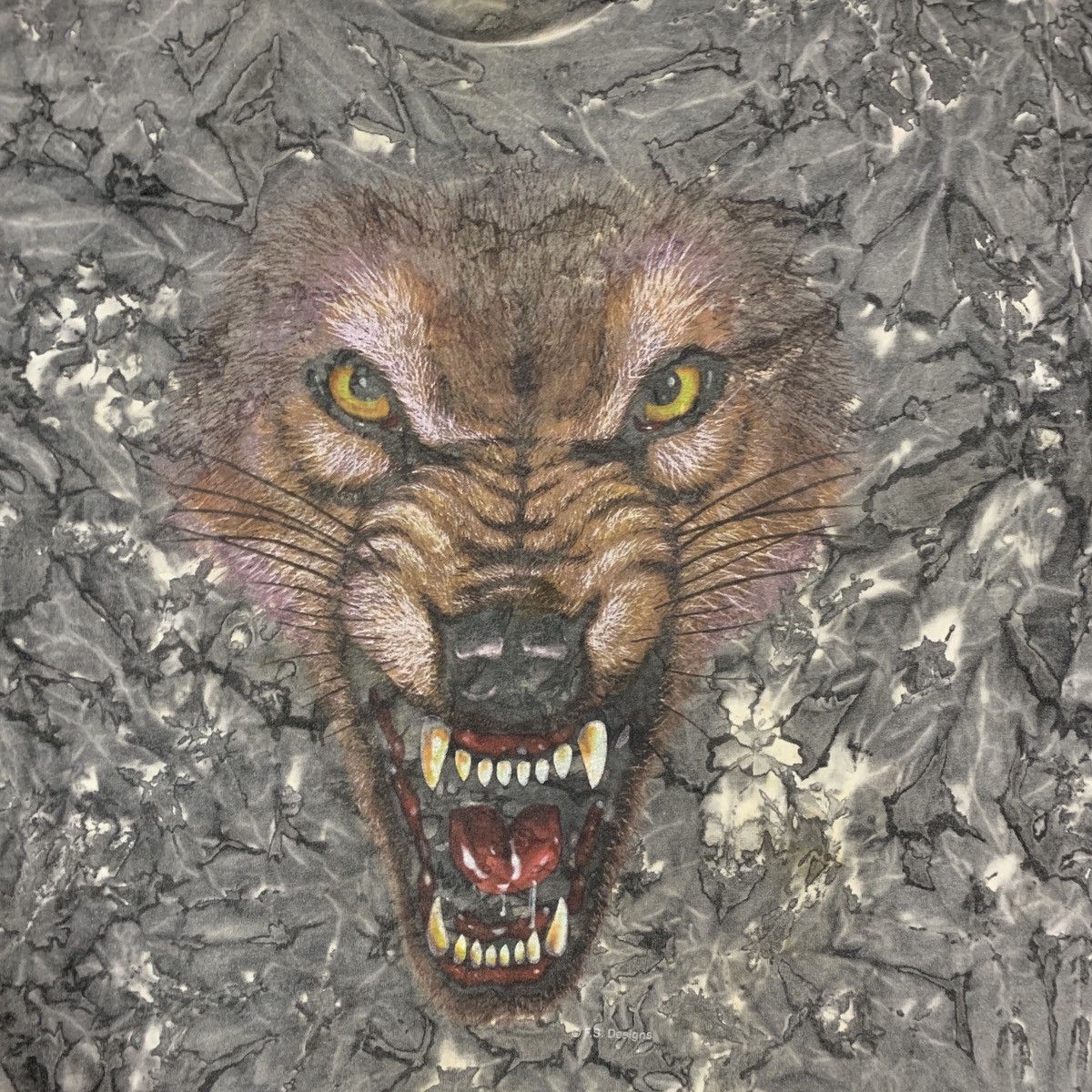 Vintage Vtg Four Seasons Designs Fox Tie Dye T-Shirt Size US XL / EU 56 / 4 - 7 Thumbnail