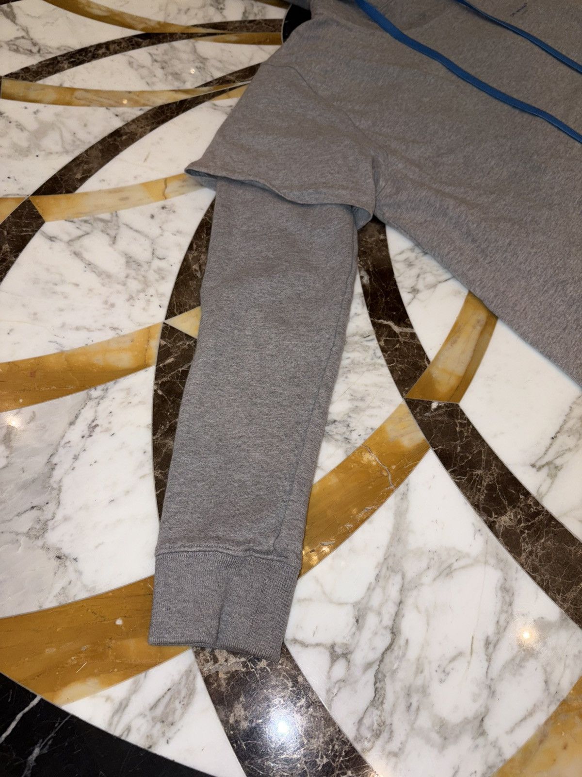 Off-White Off-White Oversized Double Sleeve Hooded Sweatshirt 'Grey' Size US S / EU 44-46 / 1 - 7 Thumbnail