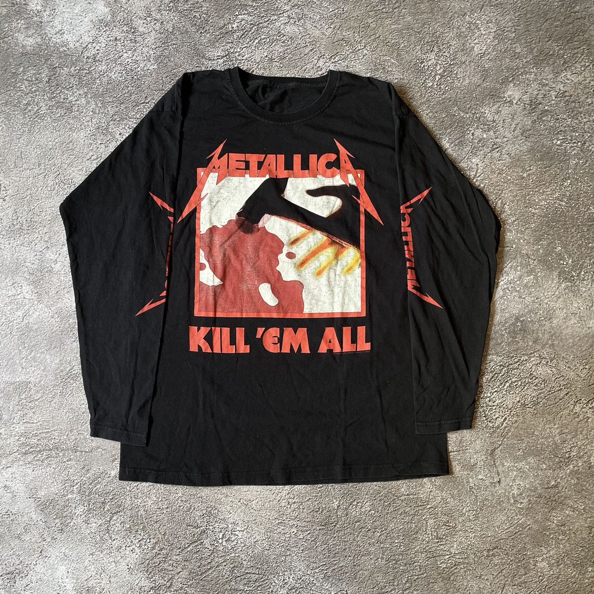 Vintage Vintage Y2K Metallica Kill Em All Graphic Band Tee Worn In L Size US L / EU 52-54 / 3 - 3 Thumbnail
