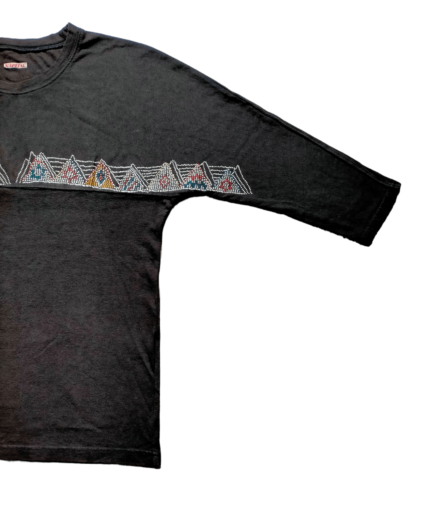 Kapital Kapital Three Quarter Black T-shirt Size US S / EU 44-46 / 1 - 4 Thumbnail
