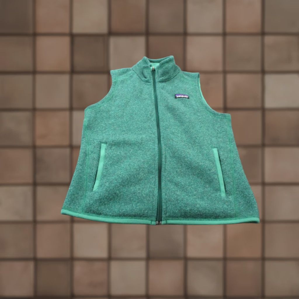 Patagonia Patagonia Vest Shirt Womens S Green Fleece Hiking Outdoor Better Sweater Zip Pockets Wind-Resistant Casual 90s? Size S / US 4 / IT 40 - 1 Thumbnail
