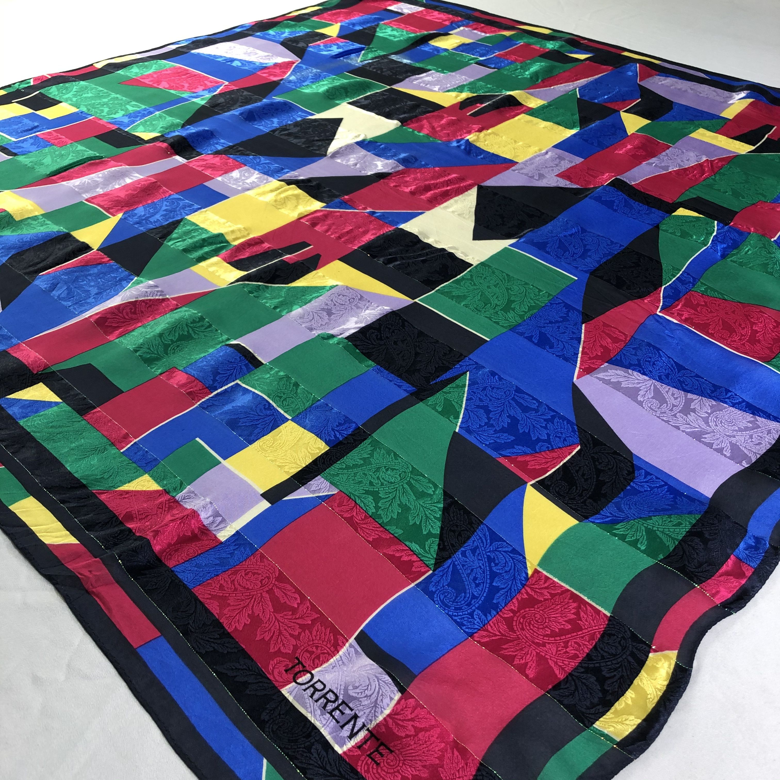 Vintage Vintage Torrente Silk Scarf Size ONE SIZE - 4 Thumbnail