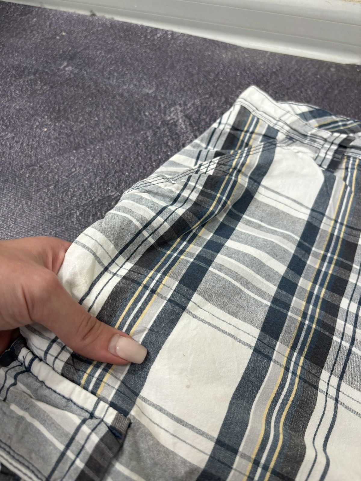 Vintage Vintage Wrangler Y2K American Hype Check Baggy Cargo Shorts Size US 36 / EU 52 - 8 Thumbnail