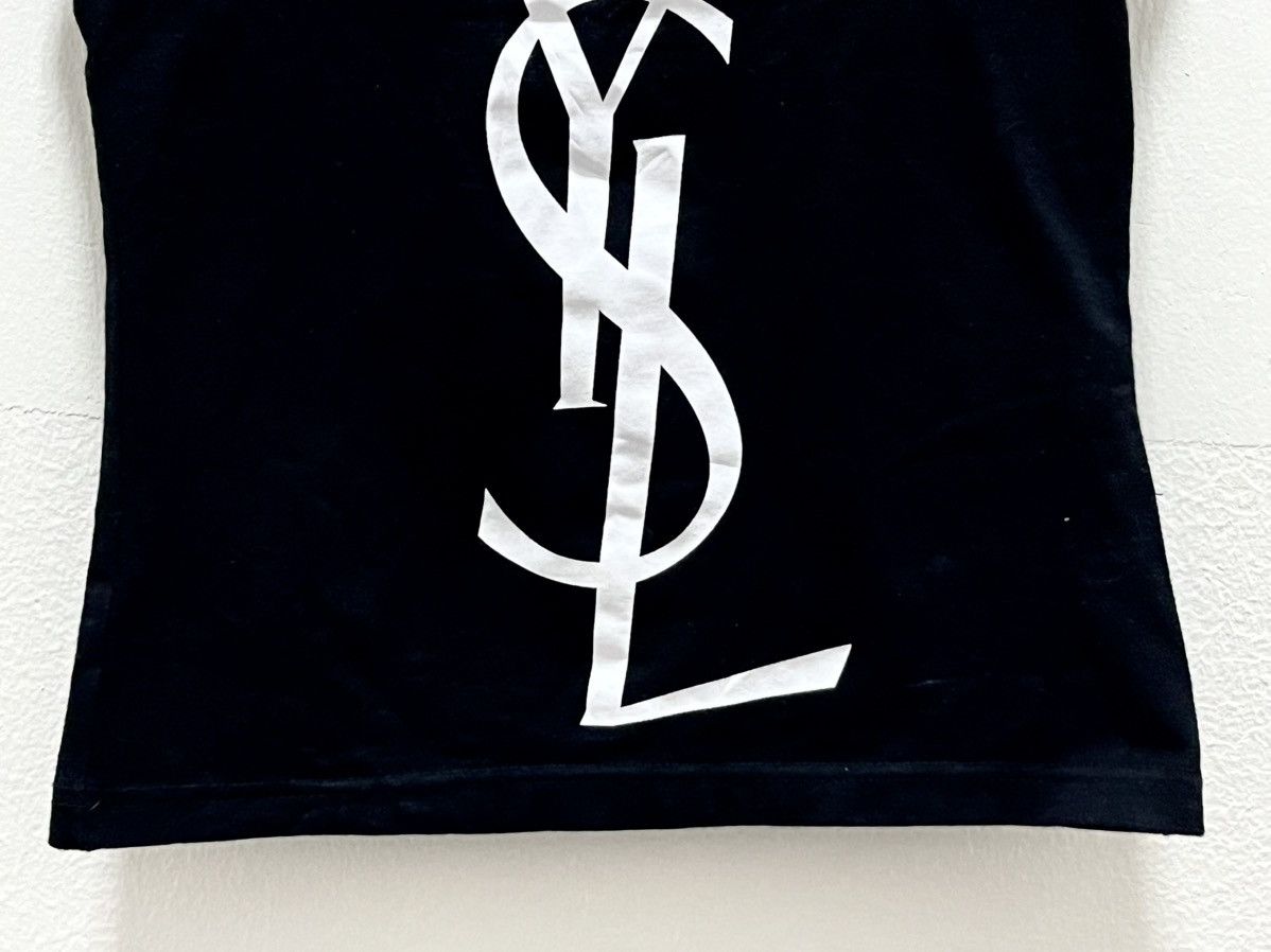 Yves Saint Laurent Yves Saint Laurent 2000s white YSL tank top Shirt Size ONE SIZE - 5 Thumbnail