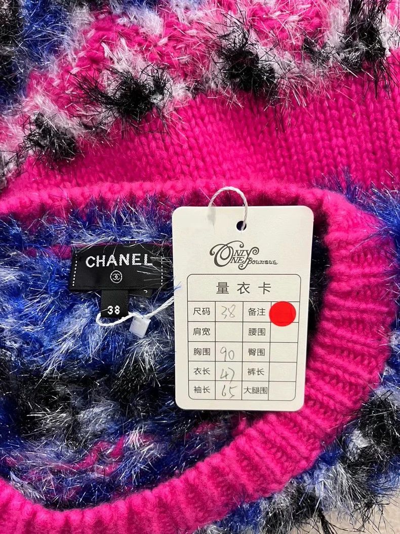 Chanel Chanel 21 autumn and winter pink bright line knitted pullo Size XS / US 0-2 / IT 36-38 - 5 Thumbnail
