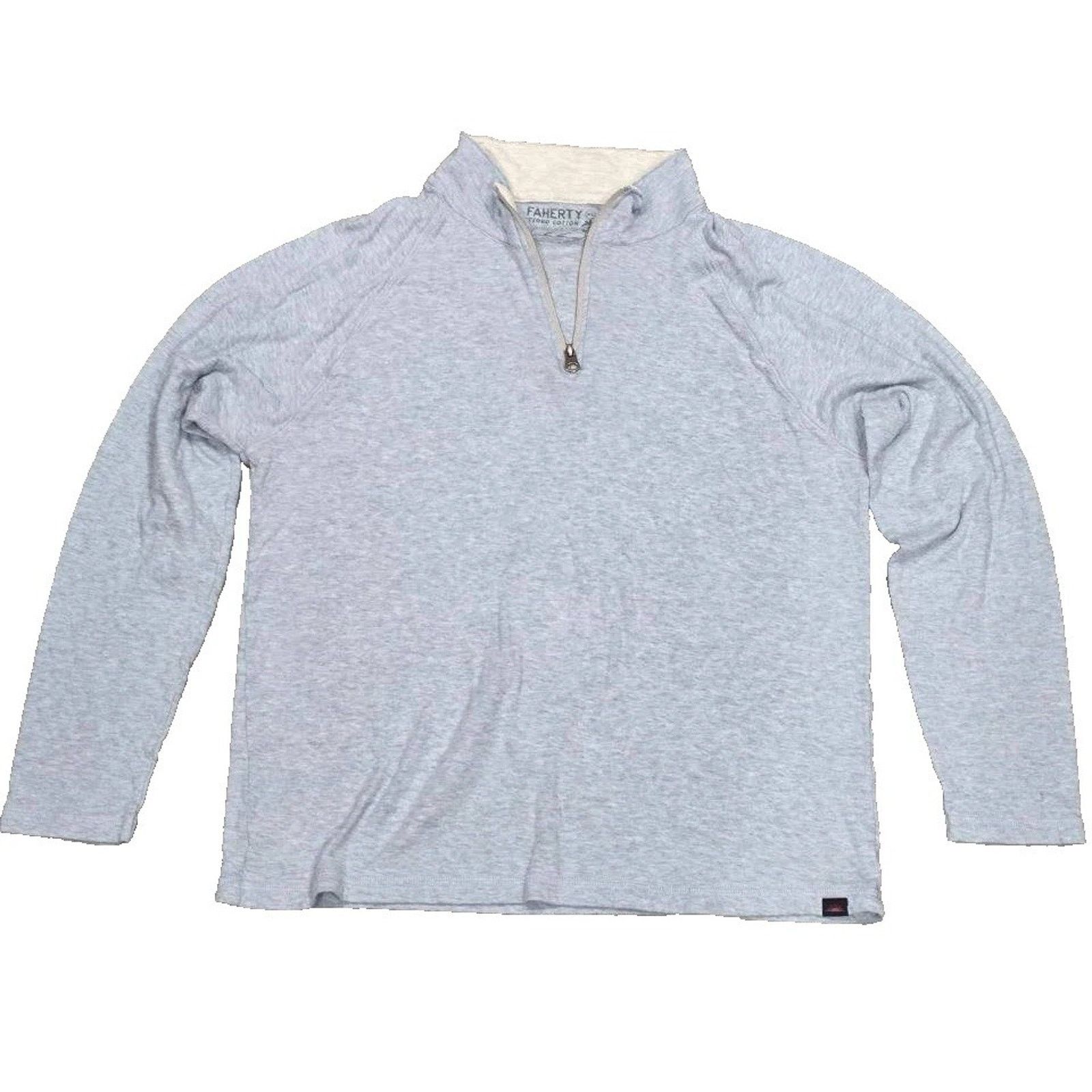 Faherty Faherty Pima Cotton Quarter Neck Pullover Sweater XL A003200 Size US XL / EU 56 / 4 - 2 Thumbnail