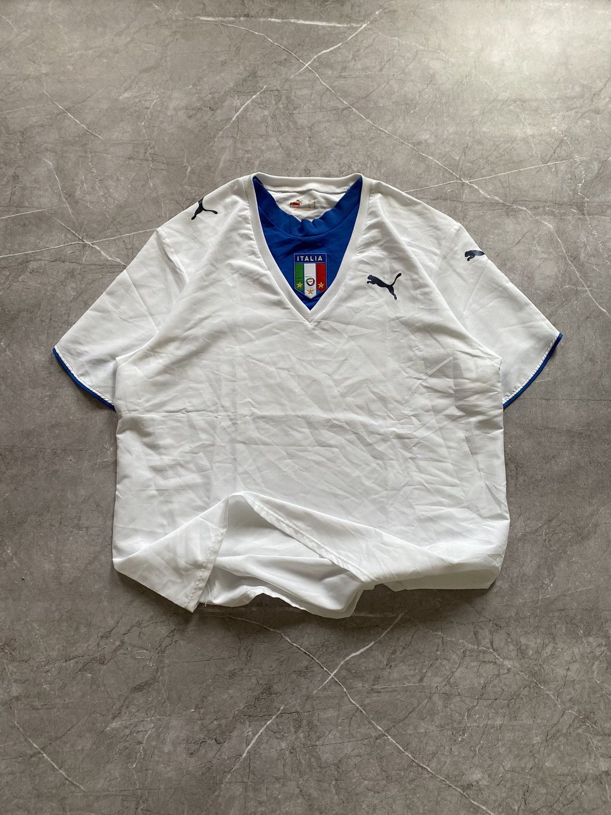 Neil Barrett × Puma Vintage 2006-08 Puma & Neil Barrett Italy Away Soccer Jersey Size US XL / EU 56 / 4 - 2 Thumbnail