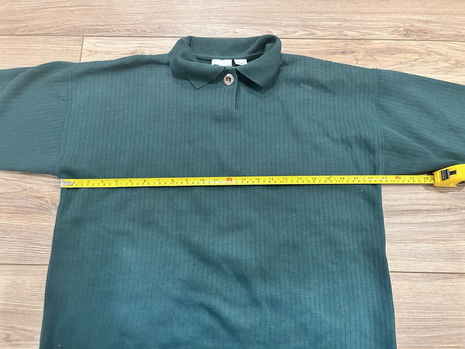 Vintage Green vintage 90s long sleeve knit shirt Size US L / EU 52-54 / 3 - 7 Thumbnail