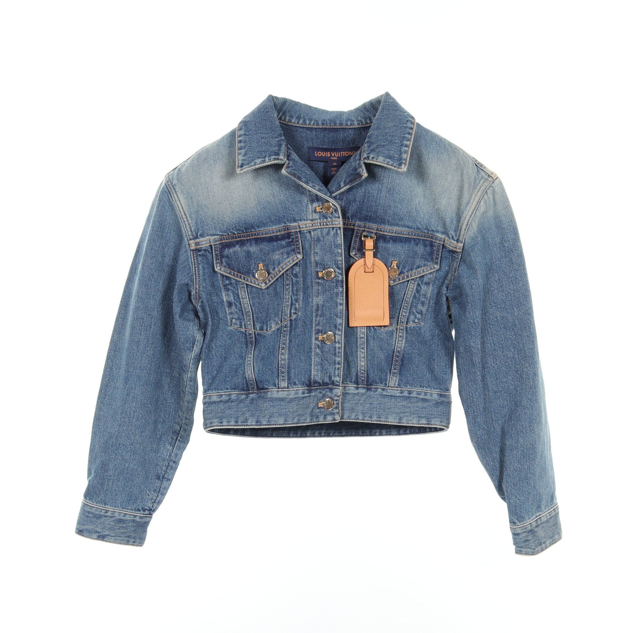 Louis Vuitton Louis Vuitton Denim Jacket Cotton Blue Size ONE SIZE - 1 Thumbnail