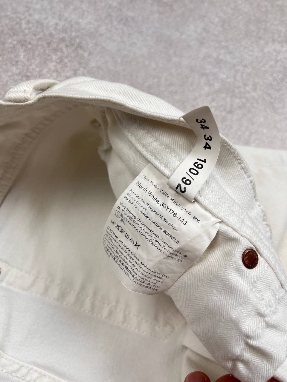 Acne Studios ACNE STUDIOS BLA KONST WHITE DENIM PANTS Y2K 34 Size US 34 / EU 50 - 10 Thumbnail