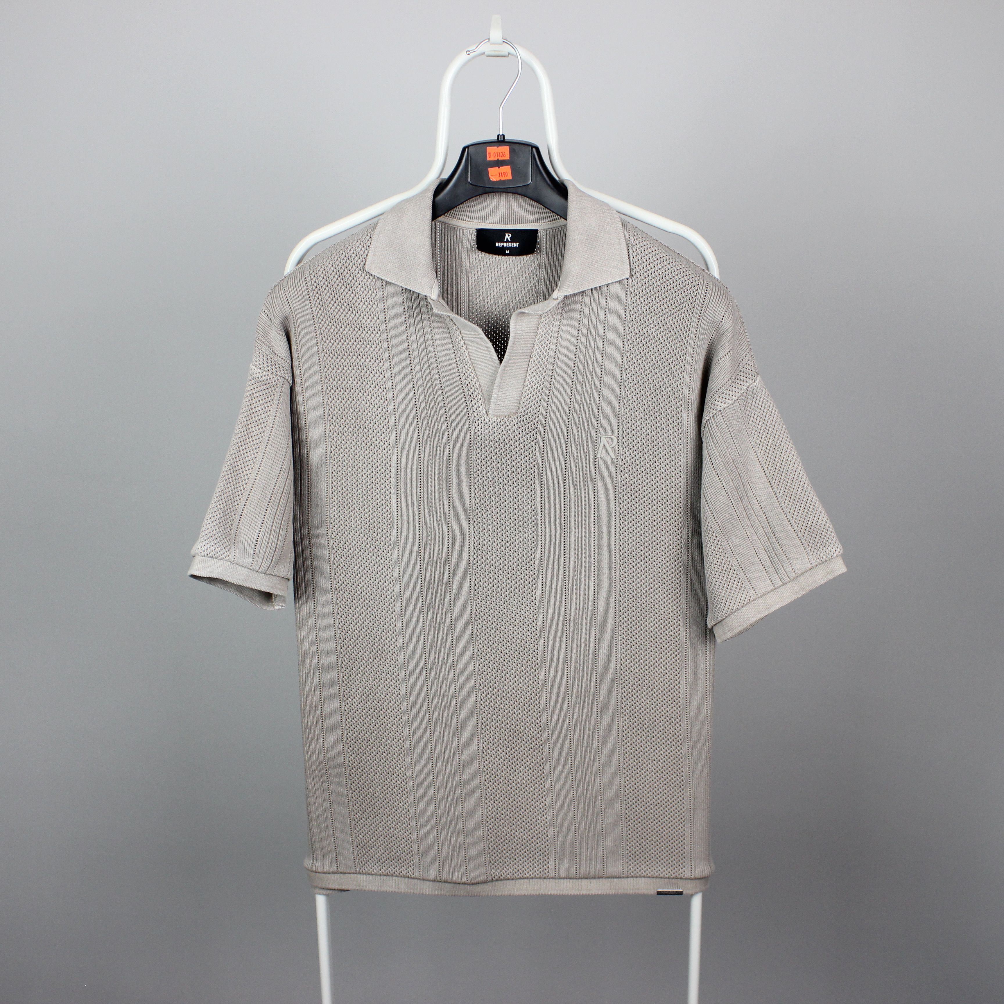 Represent Clo. Represent Beige Open Stitch Polo M oversized Size US M / EU 48-50 / 2 - 9 Thumbnail