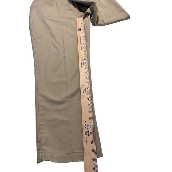Lands' End Lands' End Ladies Khaki High Rise Straight Leg Pants 8P Size 30" / US 8 / IT 44 - 10 Thumbnail