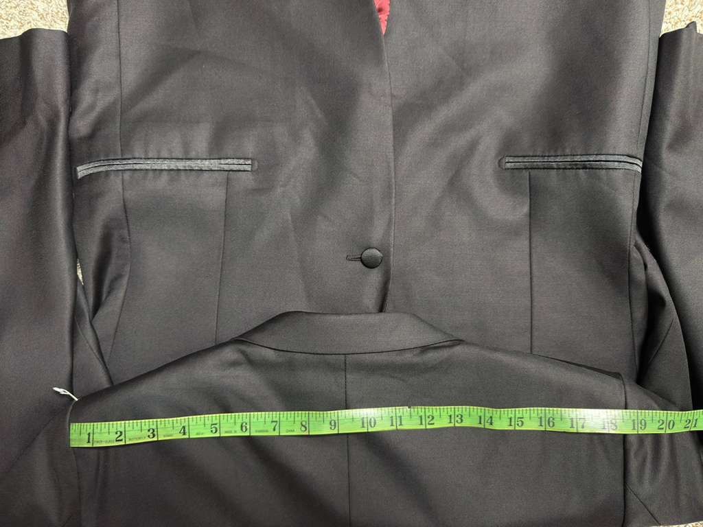 Suitsupply Suitsupply Perennial Black Wool Tuxedo Jacket - 44S Size 44S - 5 Thumbnail