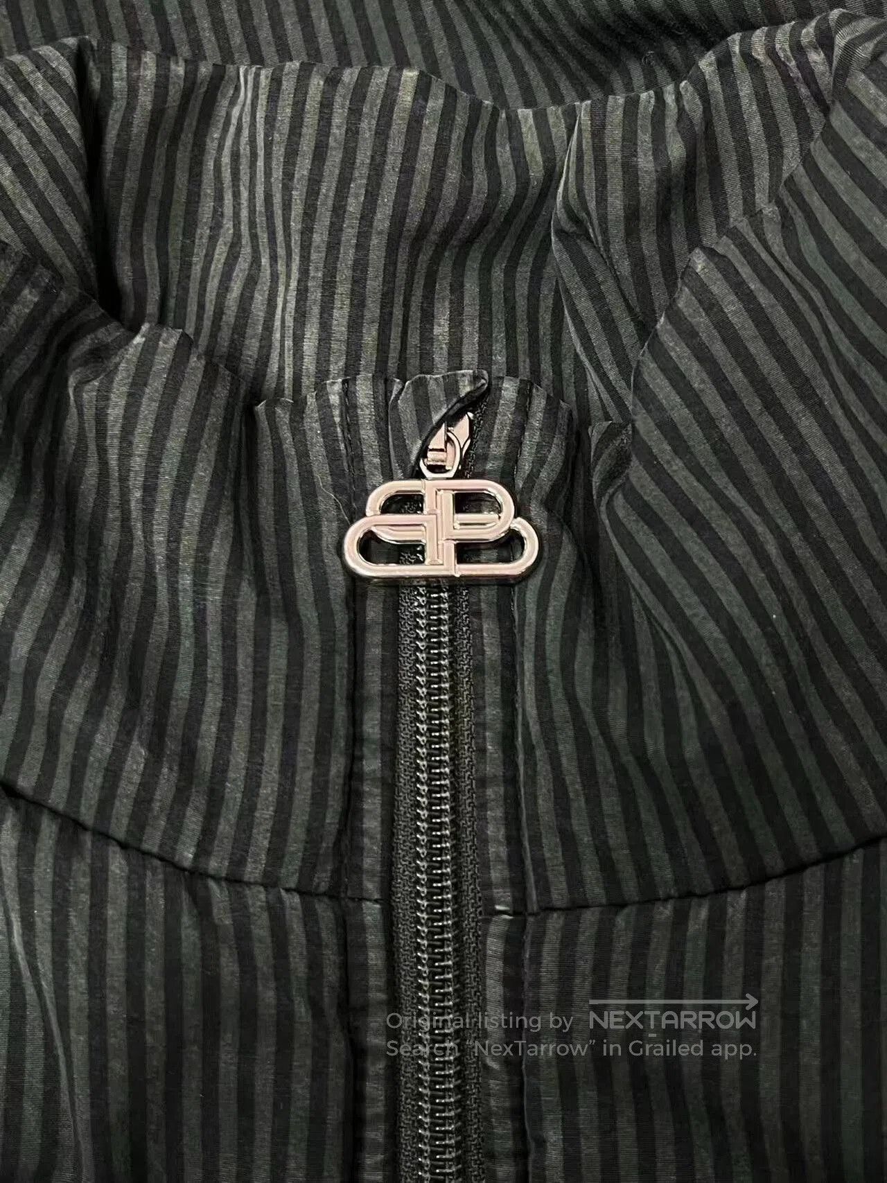 Balenciaga balenciaga deep green striped cotton jacket. Size US L / EU 52-54 / 3 - 3 Thumbnail