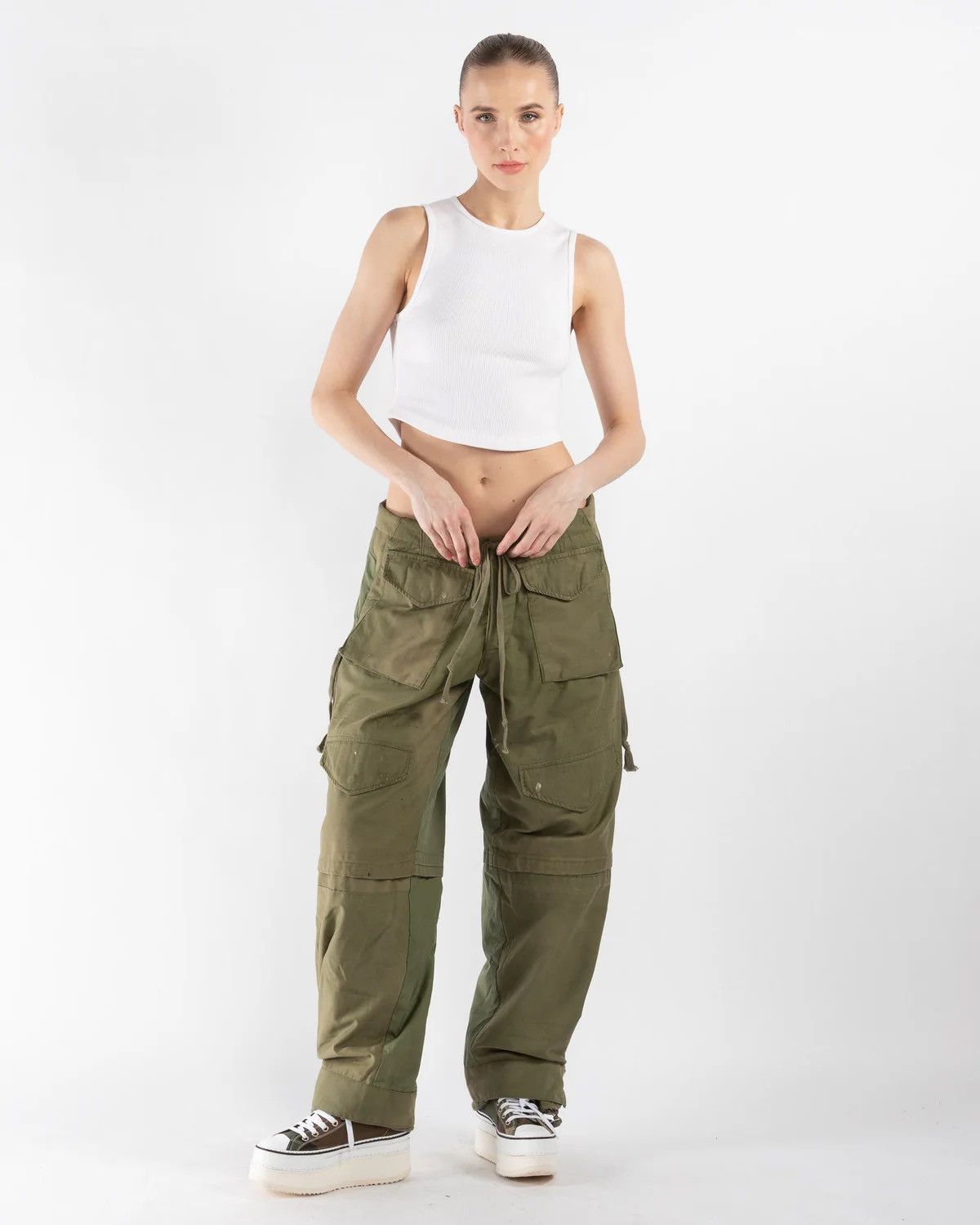 Greg Lauren Greg Lauren Army Jacket Wide Zip Cargo Pants Size US 28 / EU 44 - 8 Thumbnail