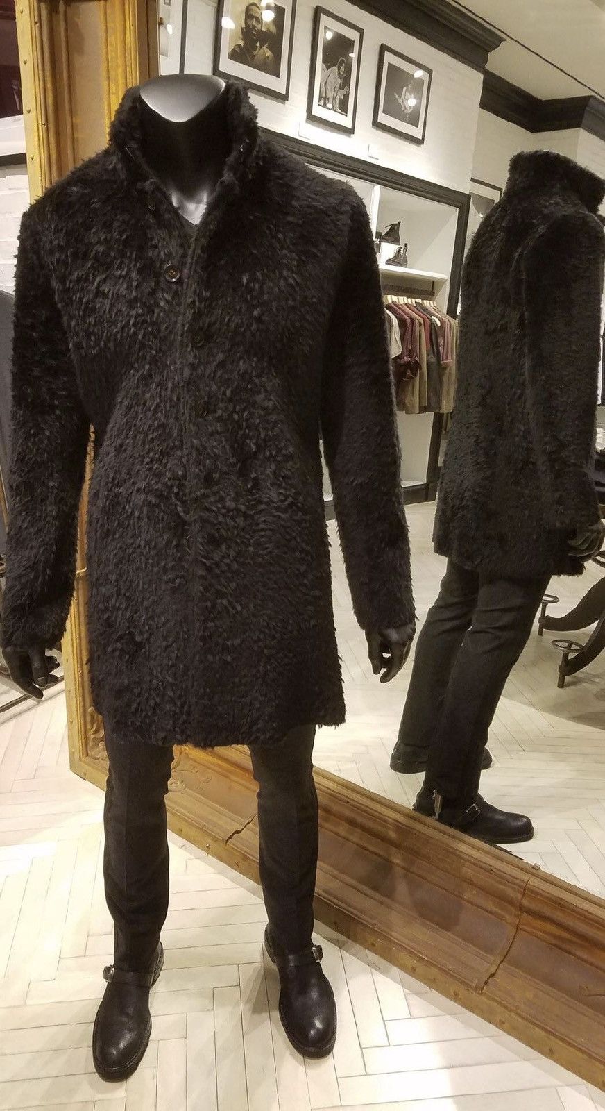 John Varvatos Shaggy Shearling Coat. 48 Size US M / EU 48-50 / 2 - 3 Thumbnail