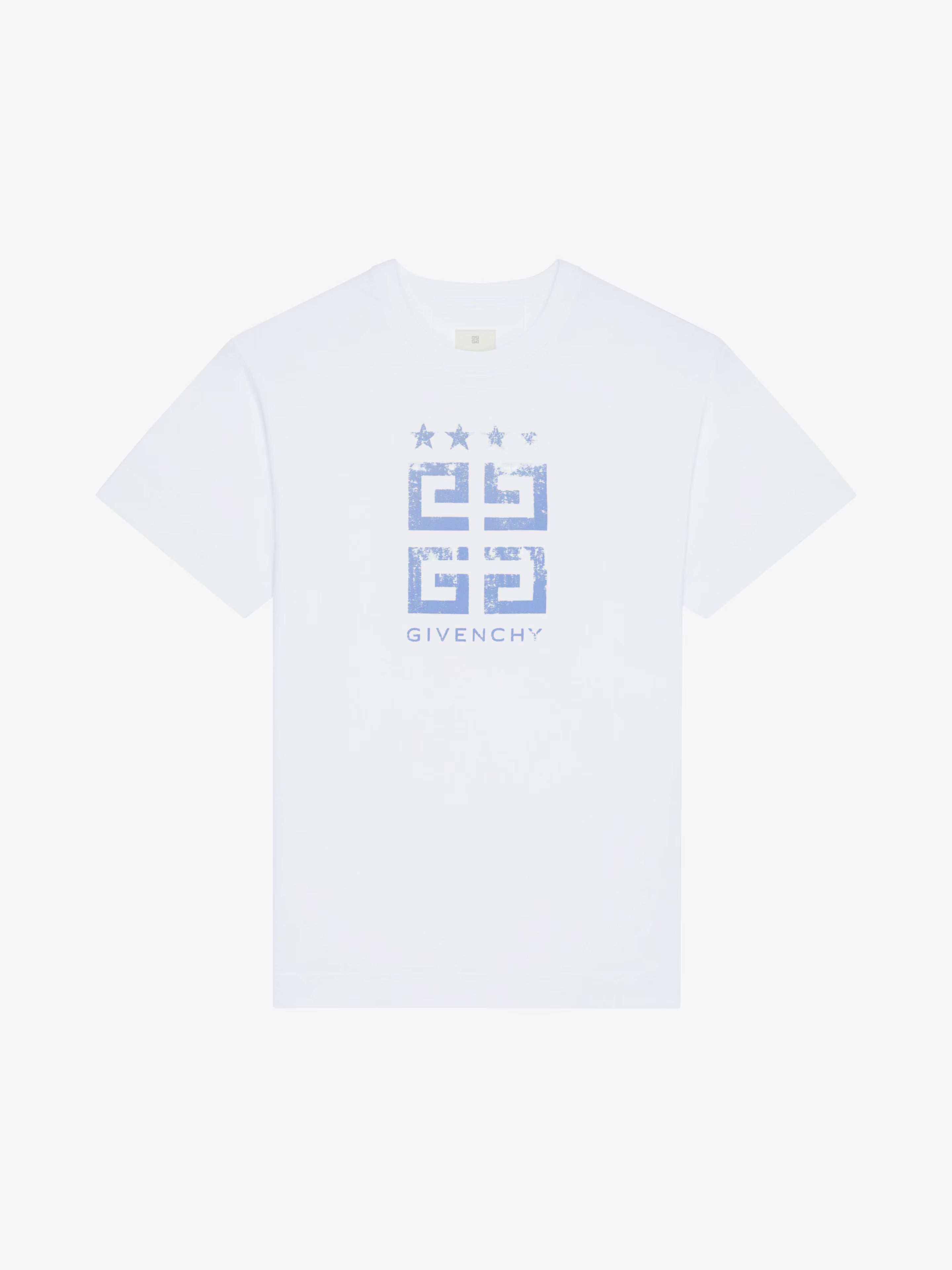 Givenchy o1srvl11e0725 4G Stars Slim Fit T-Shirt in White Size US L / EU 52-54 / 3 - 1 Preview