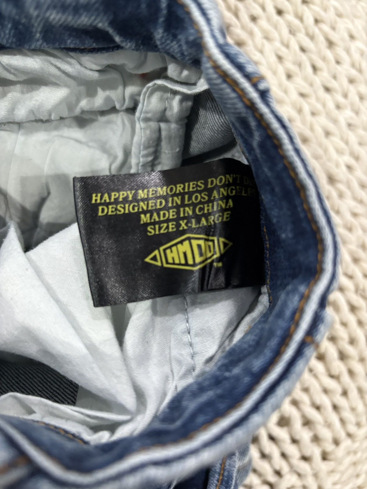 HMDD HAPPY MEMORIES DON'T DIE HMDD 'Blue Denim' BAGGY JEANS Size US 36 / EU 52 - 5 Thumbnail
