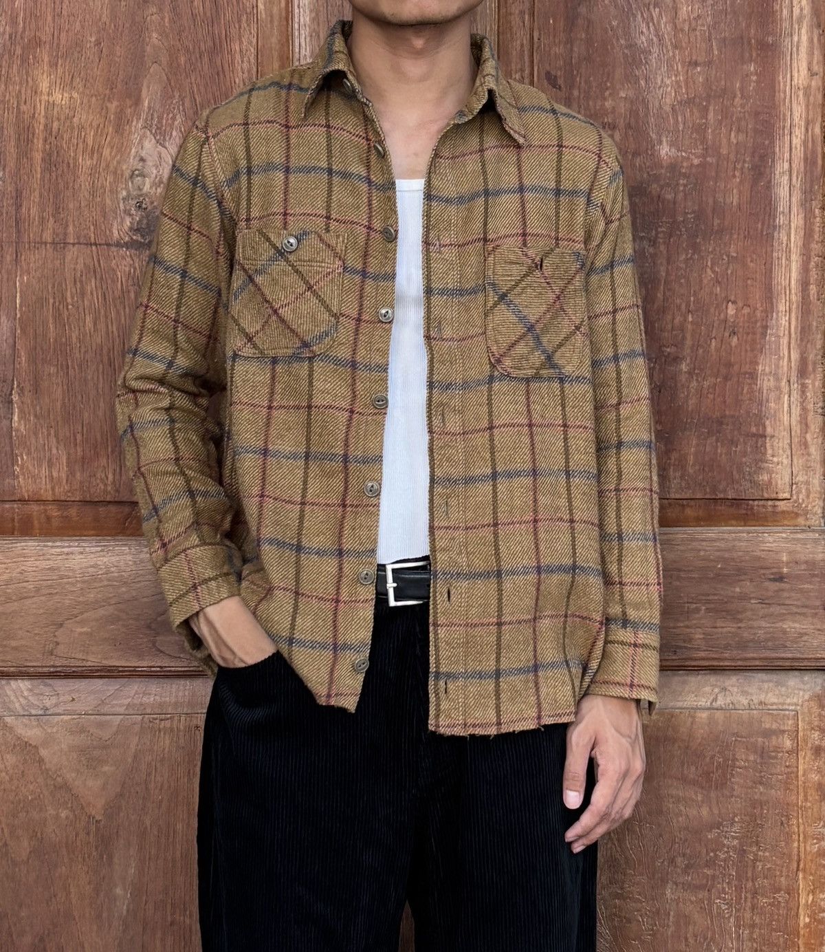Kapital FREE TAX! Cropped Plaid Wool Ls Shirt Size US S / EU 44-46 / 1 - 1 Thumbnail