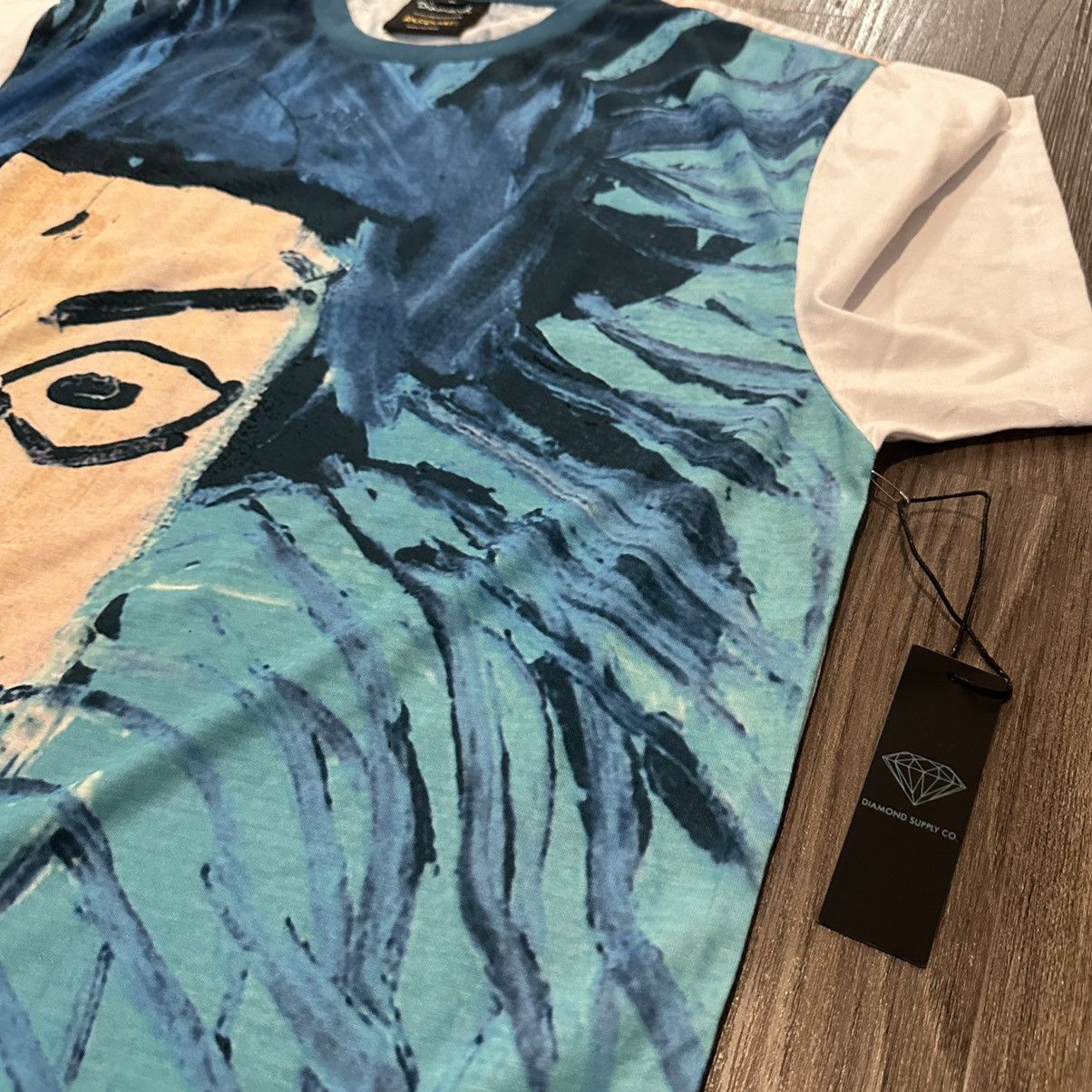 Diamond Supply Co. × Jean-Michel Basquiat Brand NWT Rare Basquiat & Warhol Diamond Supply Co AOP Shirt Size US XL / EU 56 / 4 - 4 Thumbnail