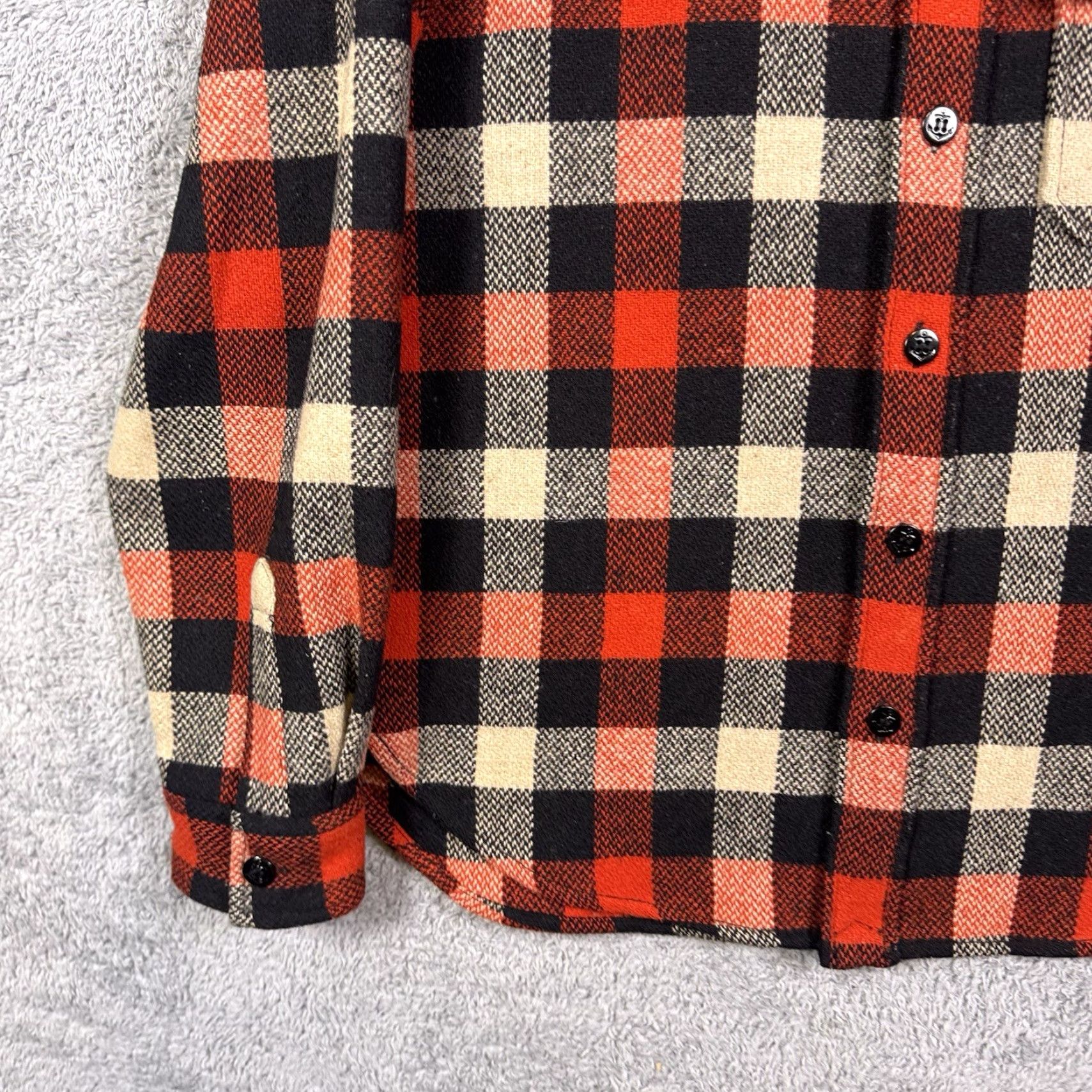 J.Crew J. Crew Shirt Jacket Mens M Wool Buffalo Plaid Mackinaw E3429 Wallace Barnes Red Wool Jacket Men M Plaid Overcoat Size US M / EU 48-50 / 2 - 3 Thumbnail