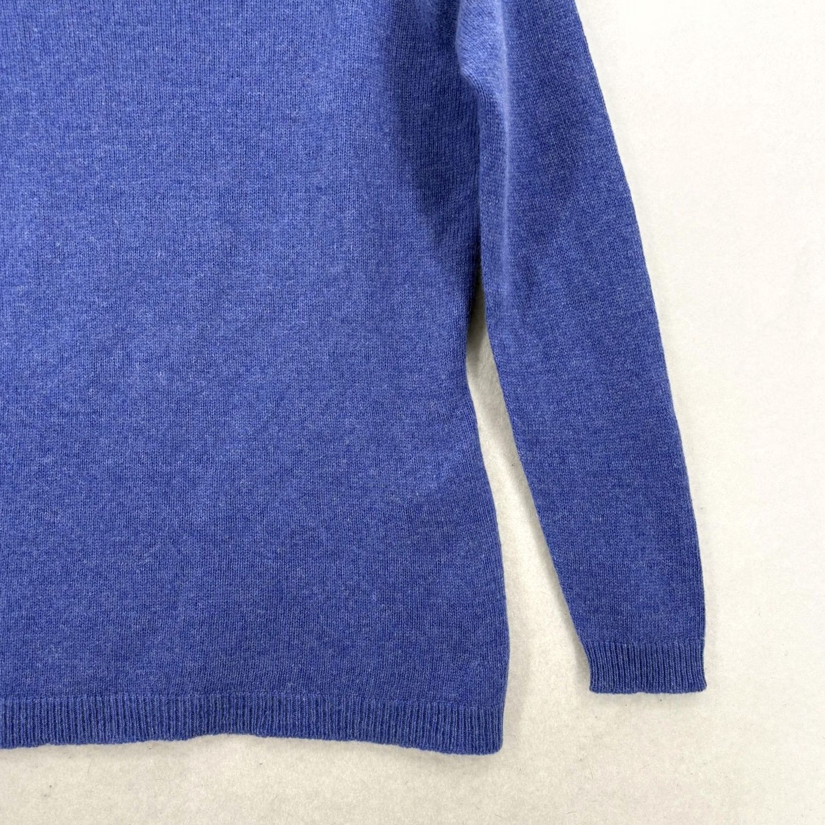 Vintage IL Forte Del Cashmere Sweater Womens Small Blue 100% Cashmere Turtleneck Knit Pullover Raglan Sleeve Size S / US 4 / IT 40 - 3 Thumbnail