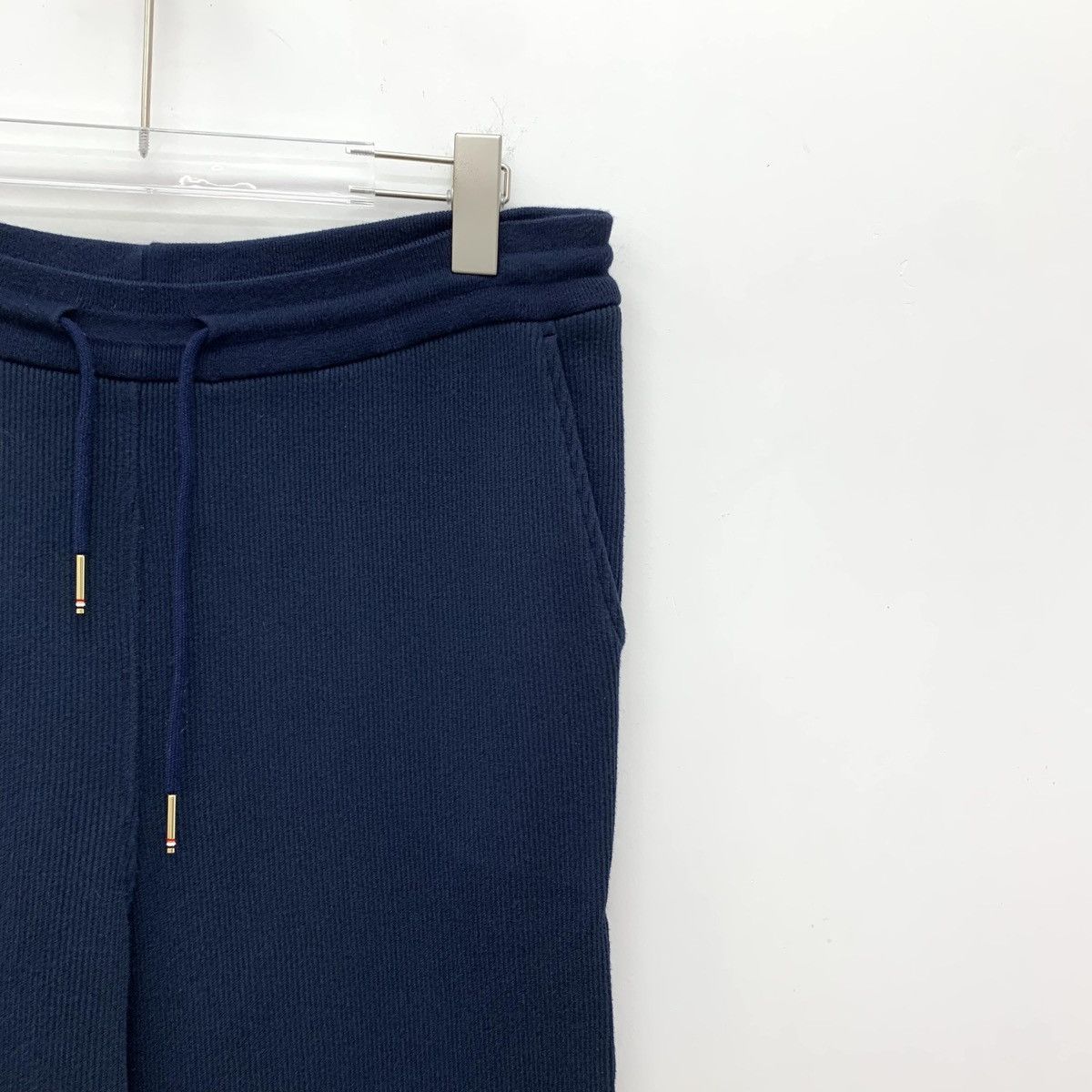 Thom Browne THOM BROWNE 22FW Dark Blue Cotton Casual Sweatpants K26WX Size US 30 / EU 46 - 3 Thumbnail