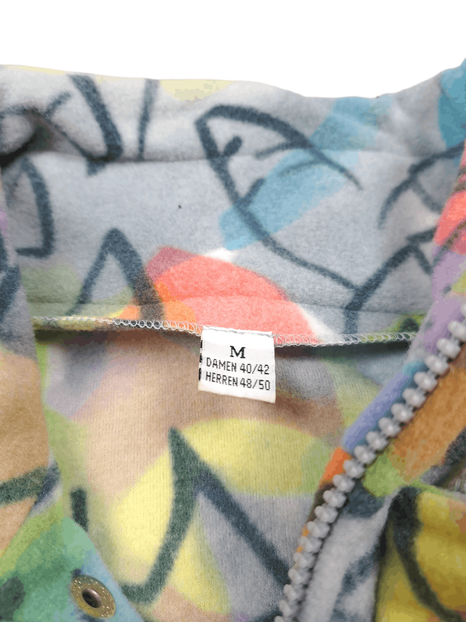Other 💎 80's Retro Multicolor Crazy Fleece Half Zip Jacket Size US M / EU 48-50 / 2 - 6 Thumbnail