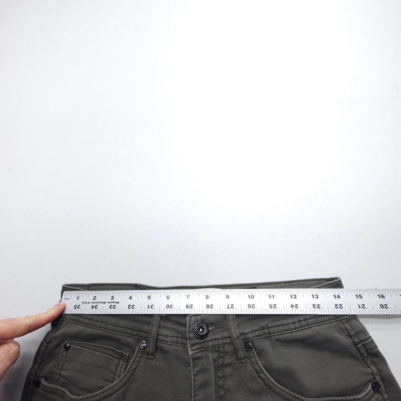Vintage Departwest Jeans Slim Straight 28 Green 30" Inseam Regular Men's 5-Pocket Vintage? No (but vintage field says No). Size US 28 / EU 44 - 6 Thumbnail