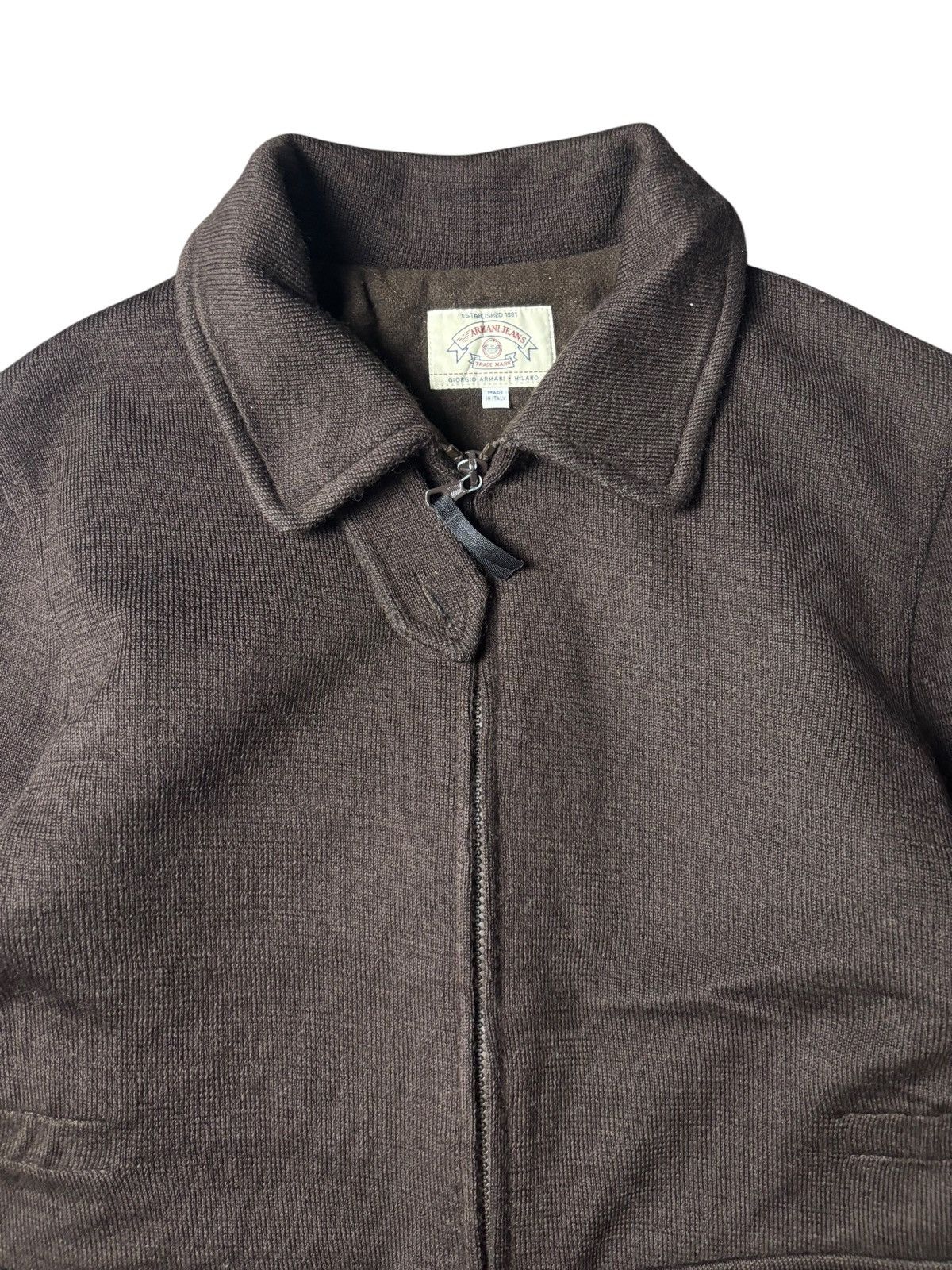 Armani 1990s Armani Jeans Double Pocket Wool Jacket Size US S / EU 44-46 / 1 - 4 Thumbnail