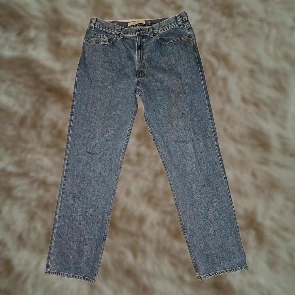 Gap VINTAGE Gap Jeans 38x34 Men's Blue Denim 90s Grunge Distressed Relaxed Straight 5-Pocket Regular Cotton Jeans Mens Size US 38 / EU 54 - 1 Thumbnail