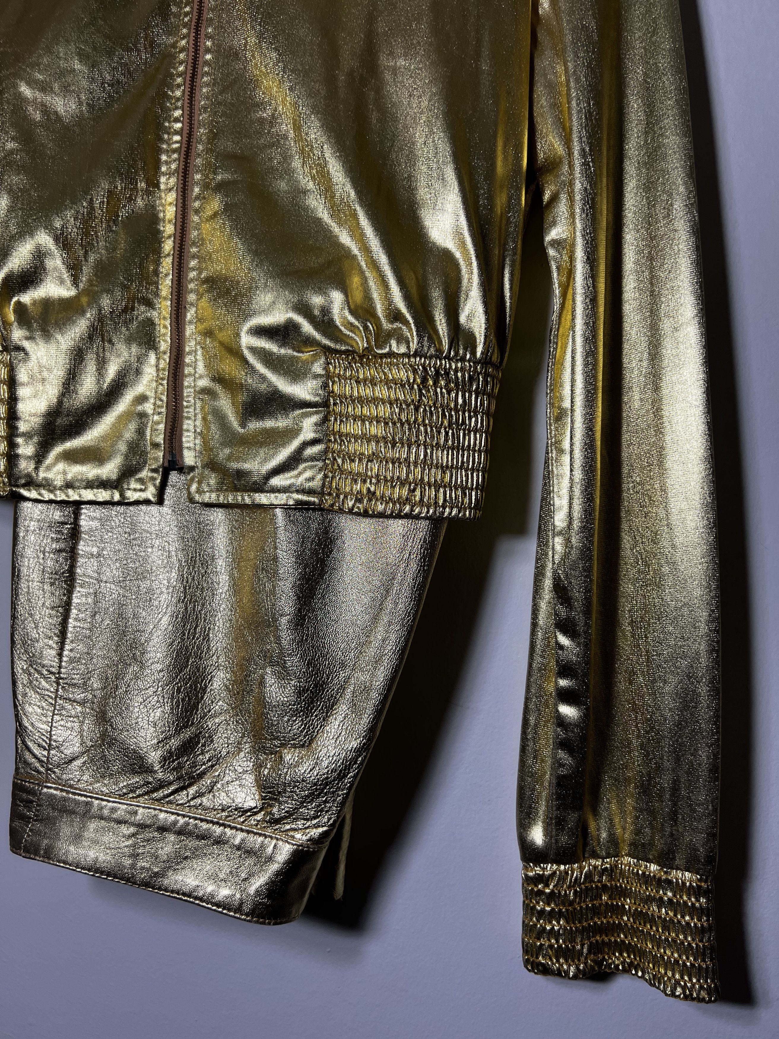 Designer × Vintage Vintage 70's Gold Suit - Climax by David Howard /Brigitte Na Size 26" / US 2 / IT 38 - 2 Thumbnail