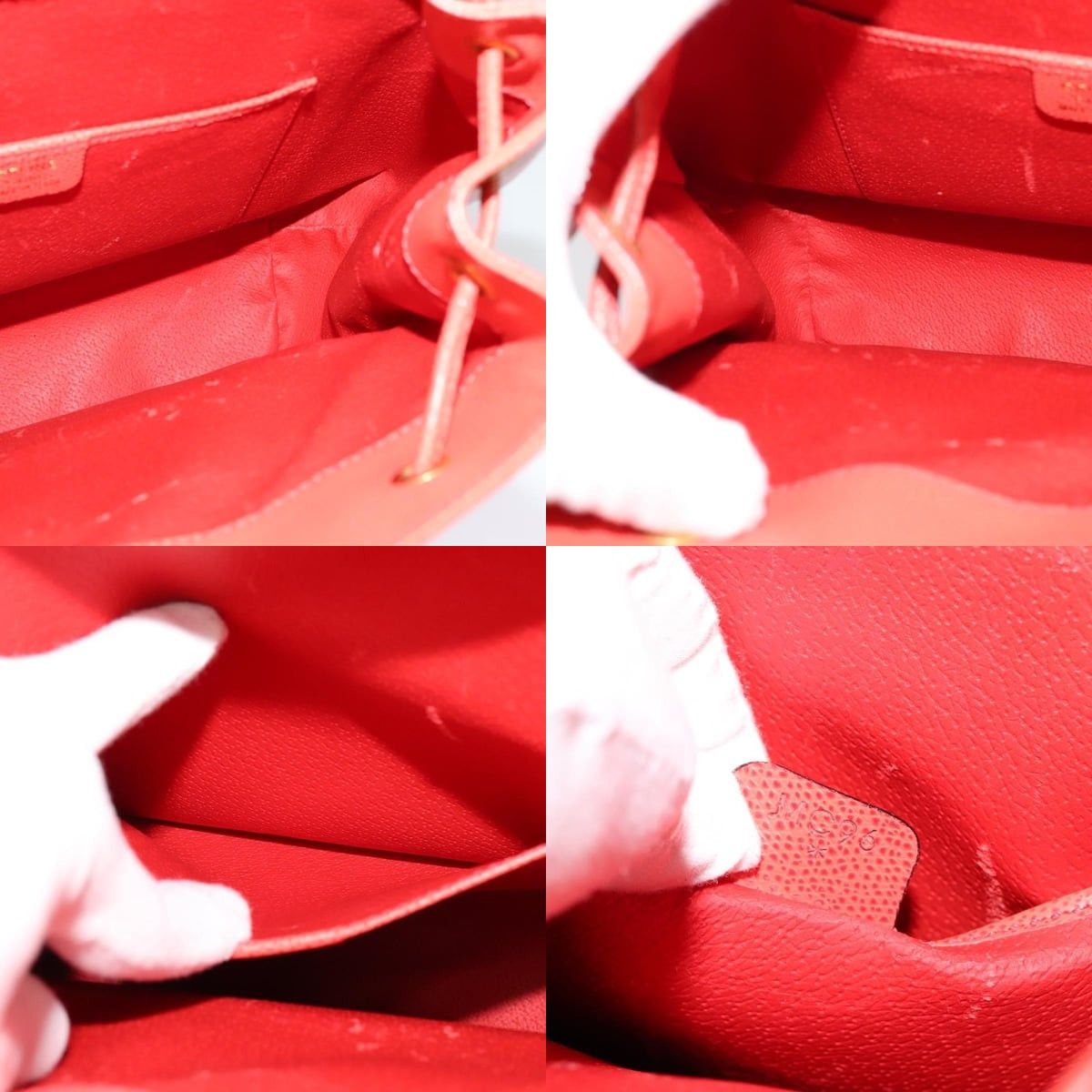Celine CELINE Backpack Leather Orange Gold Size ONE SIZE - 12 Thumbnail