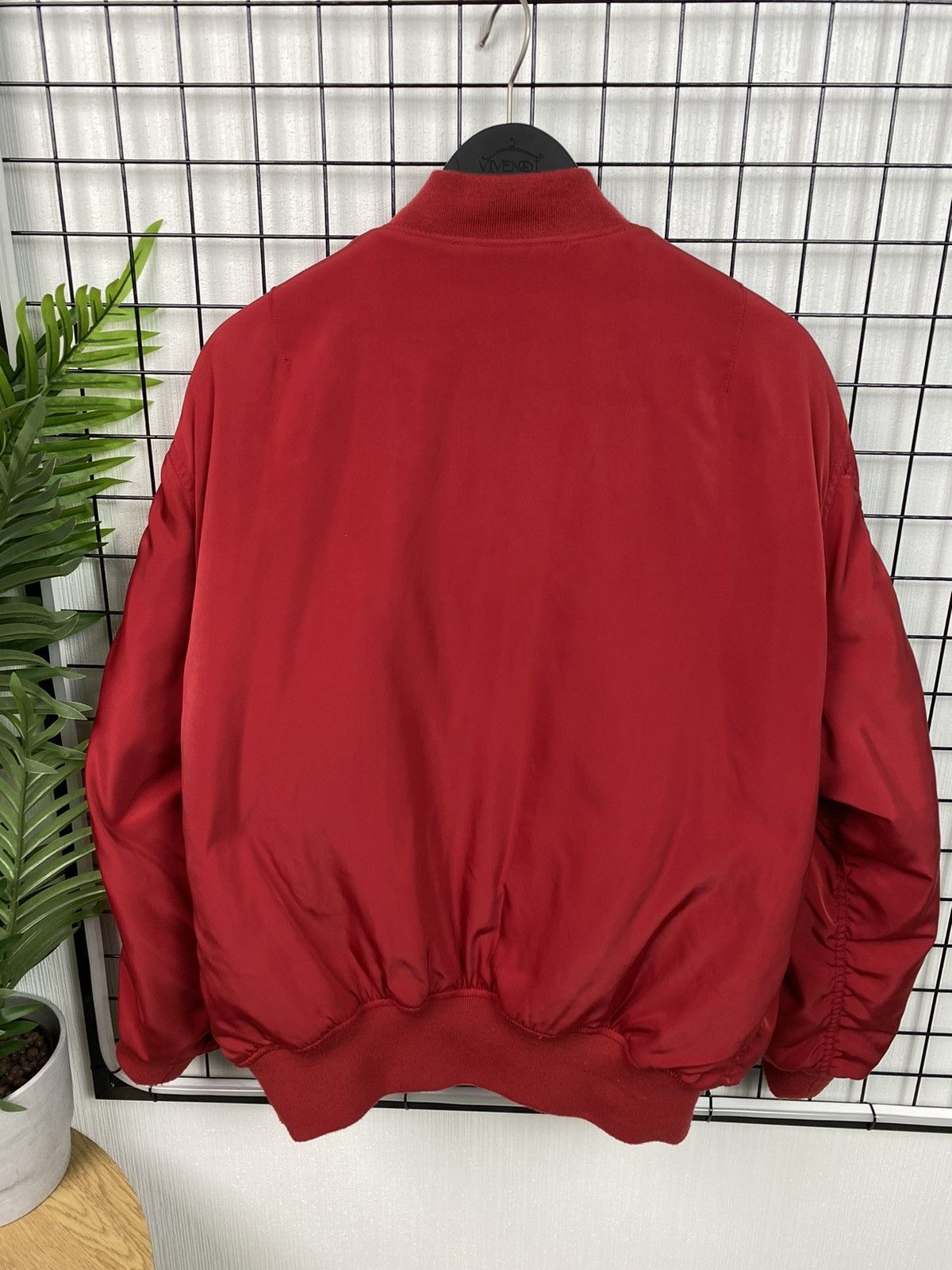 Vintage MA-1 Bomber Jacket Free size Men Red Military style Size US L / EU 52-54 / 3 - 21 Thumbnail