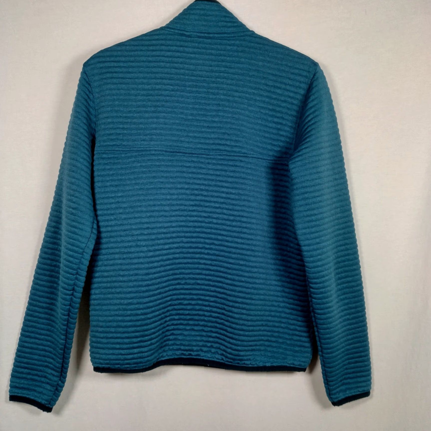 Vintage LL Bean Jacket Men Small Blue Ribbed Pullover Snap Up Shirt Outdoors Camp Hike Pullover jacket Mens Blue Ribbed Snap Band Collar Size US S / EU 44-46 / 1 - 3 Thumbnail
