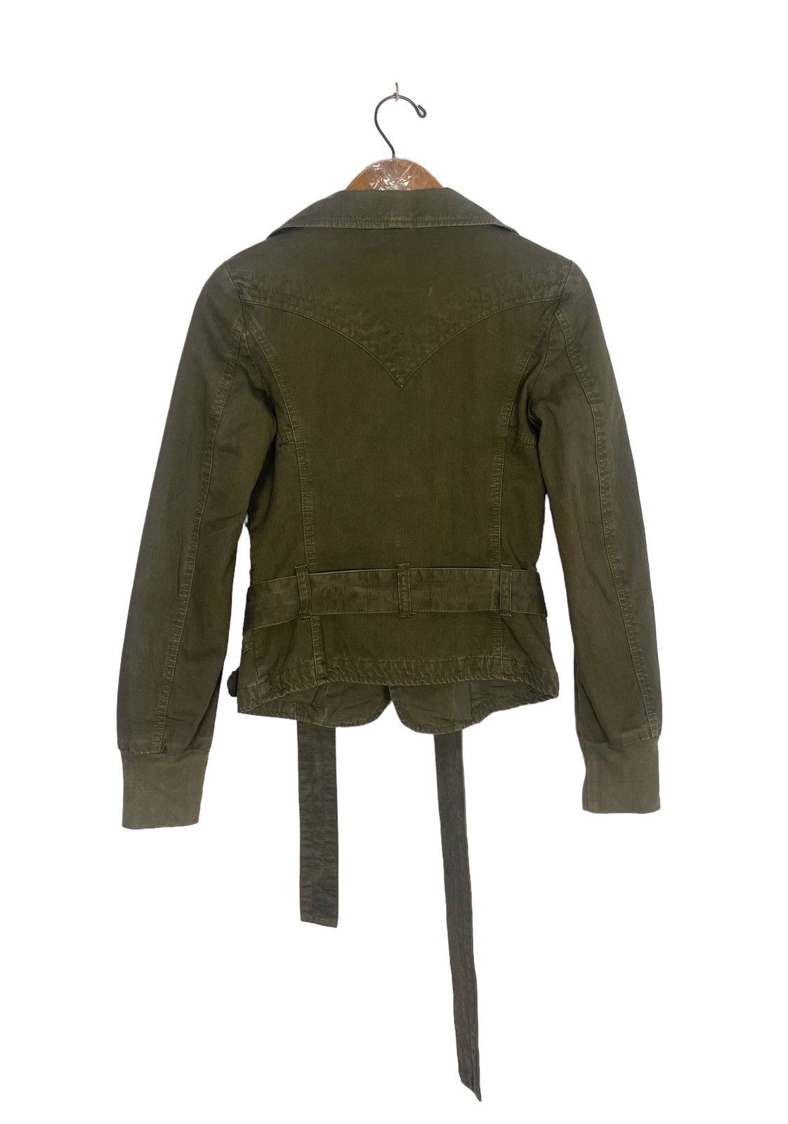 Diesel Rare‼️ Diesel Khaki Tie Waist Jacket Size XS / US 0-2 / IT 36-38 - 4 Thumbnail