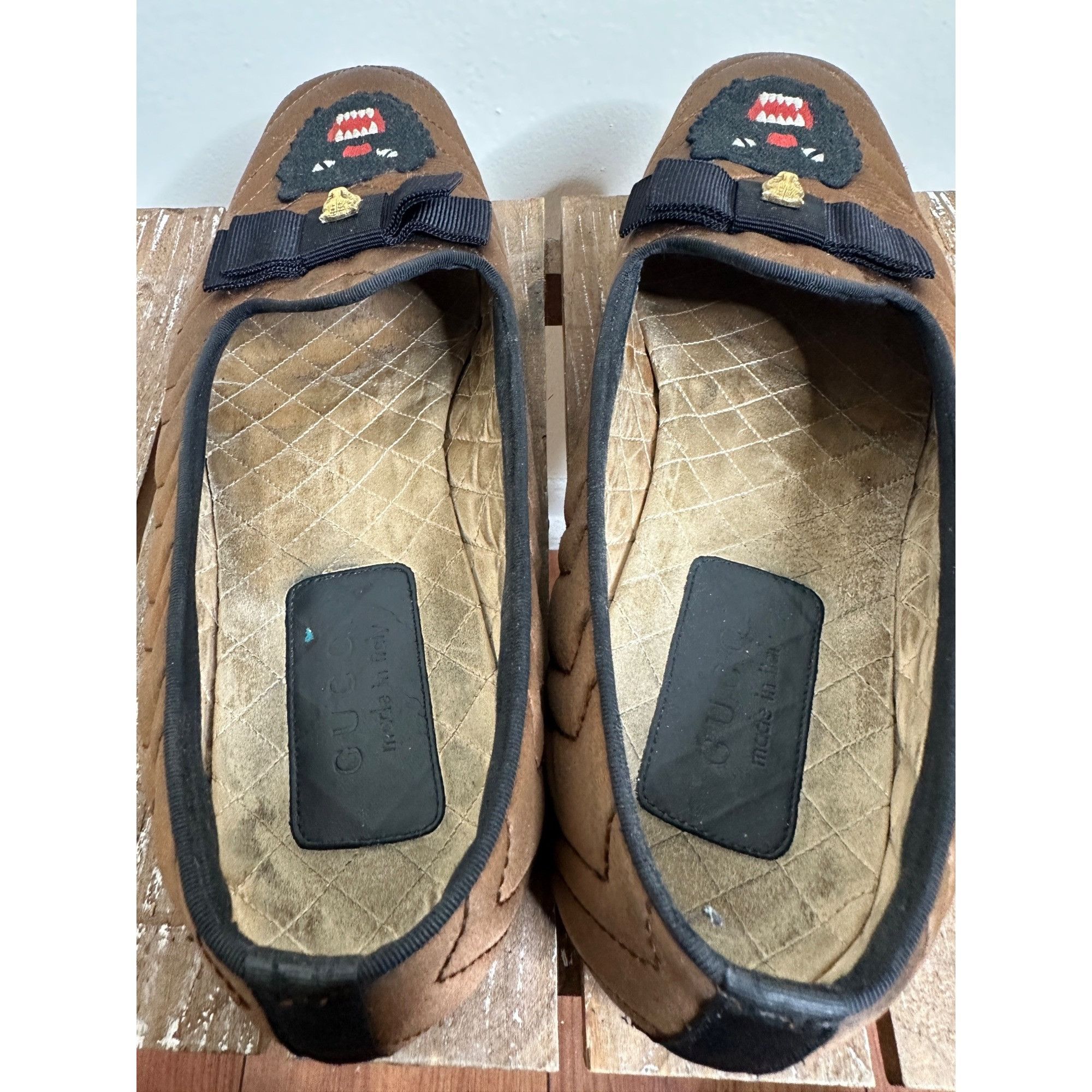 Gucci Gucci Silk Panther Embroidered Mens Quilted Slippers Size US 11 / EU 44 - 8 Thumbnail