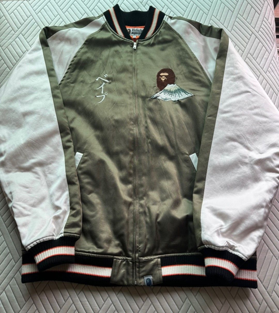 Bape Bape 22FW Souvenir Jacket Olive Size US XXL / EU 58 / 5 - 1 Thumbnail