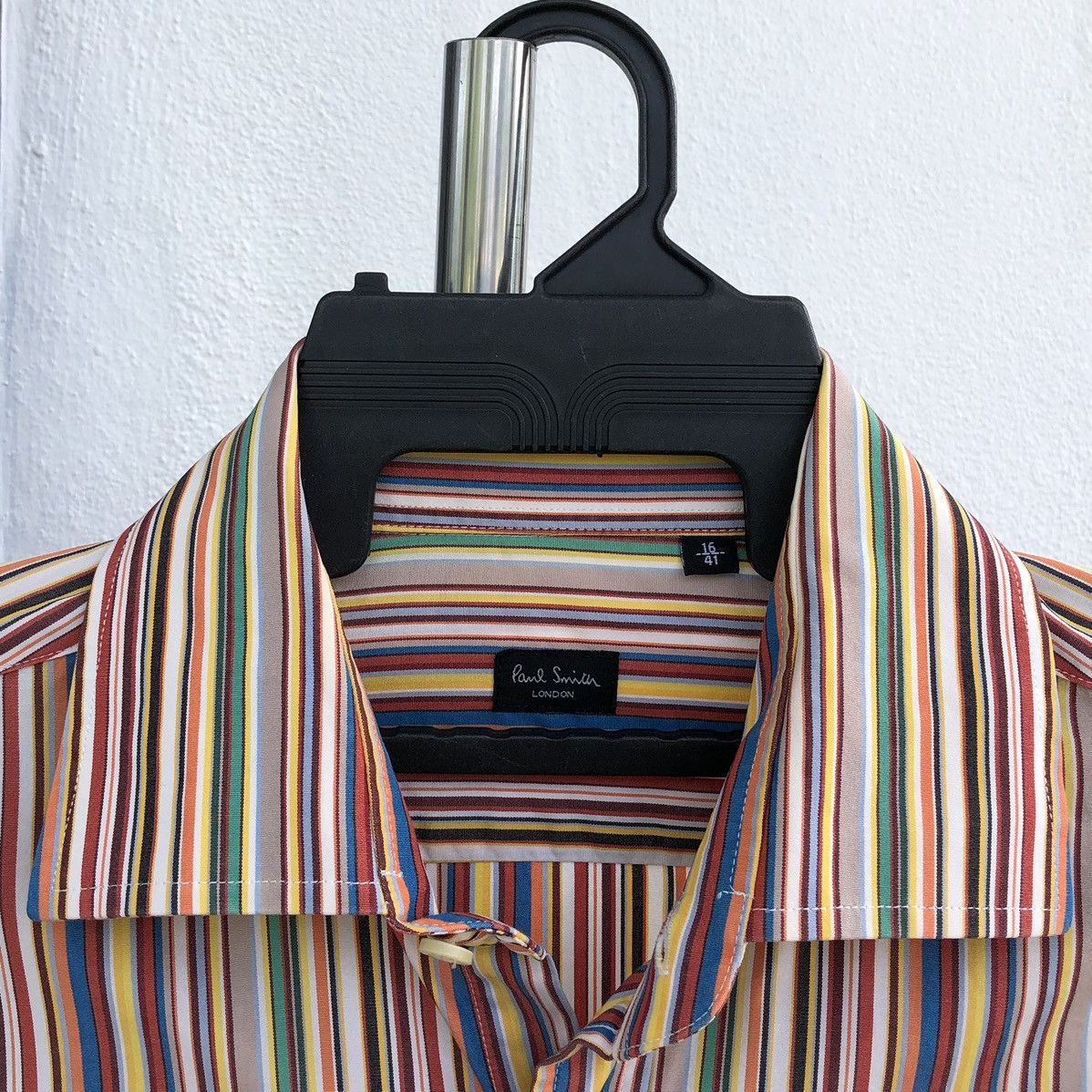 Paul Smith Paul Smith Mens Multicolor Signature Stripe Long Sleeve Size US L / EU 52-54 / 3 - 10 Thumbnail