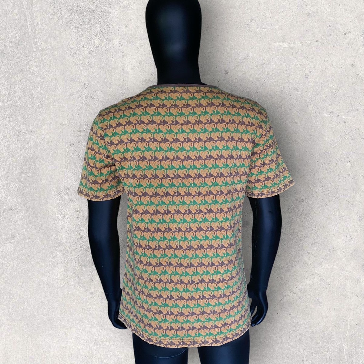 Number (N)ine 2003 Hearts Jacquard Henley neck T Shirt Size US S / EU 44-46 / 1 - 3 Thumbnail
