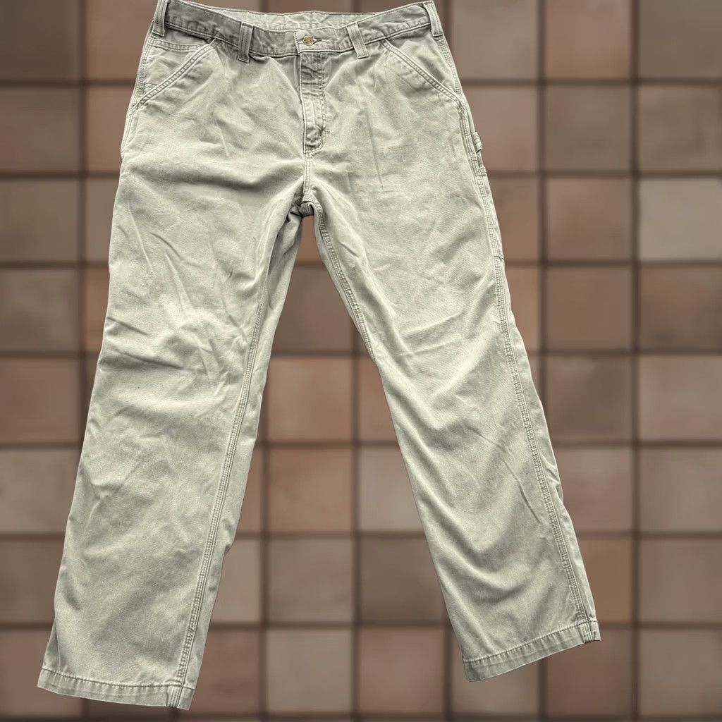 Carhartt Carhartt Carpenter Pants Men 37/31 Green Utility Work Wear Relaxed Fit Size US 37 - 1 Thumbnail