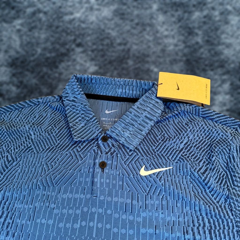 Nike Nike Dri Fit Adv Polo Shirt Blue Short Sleeve Mens Small NWT Golf Textured Size US S / EU 44-46 / 1 - 1 Thumbnail