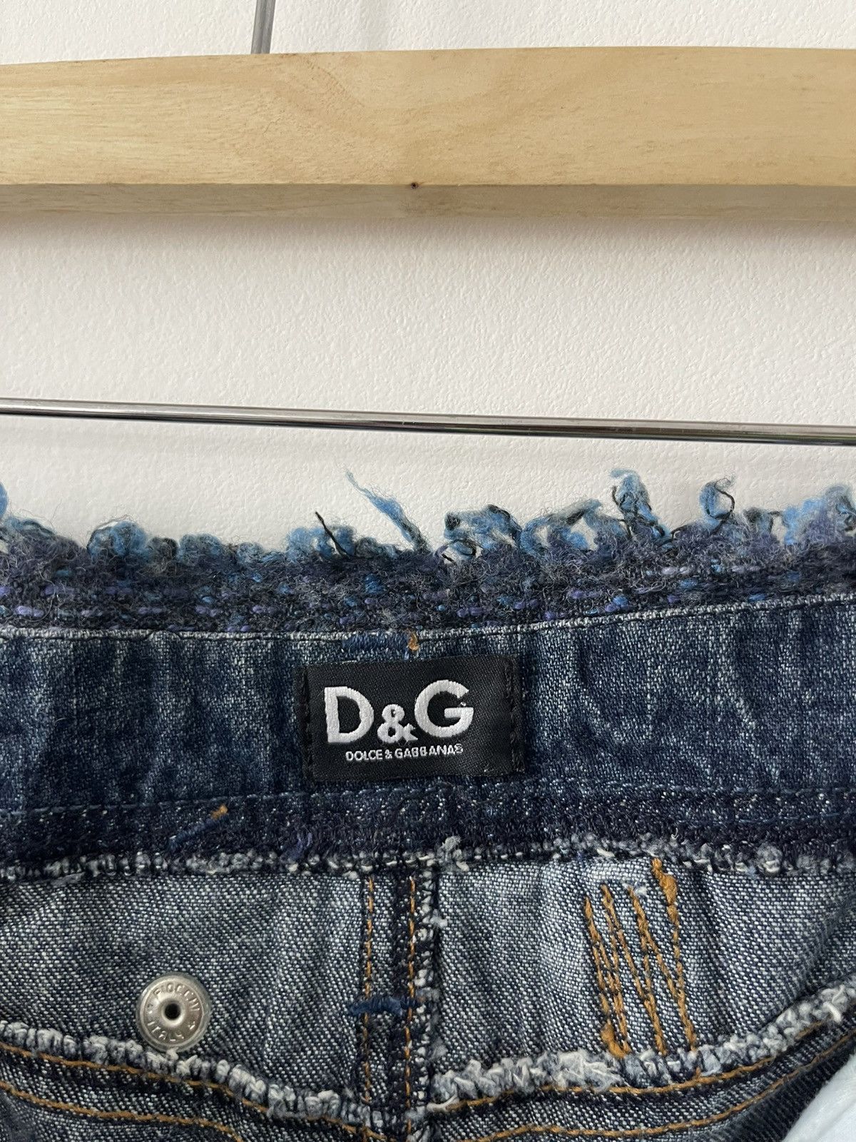 Dolce & Gabbana Rare Vintage Dolce & Gabbana D&G Denim Skirt Size 30" / US 8 / IT 44 - 5 Thumbnail