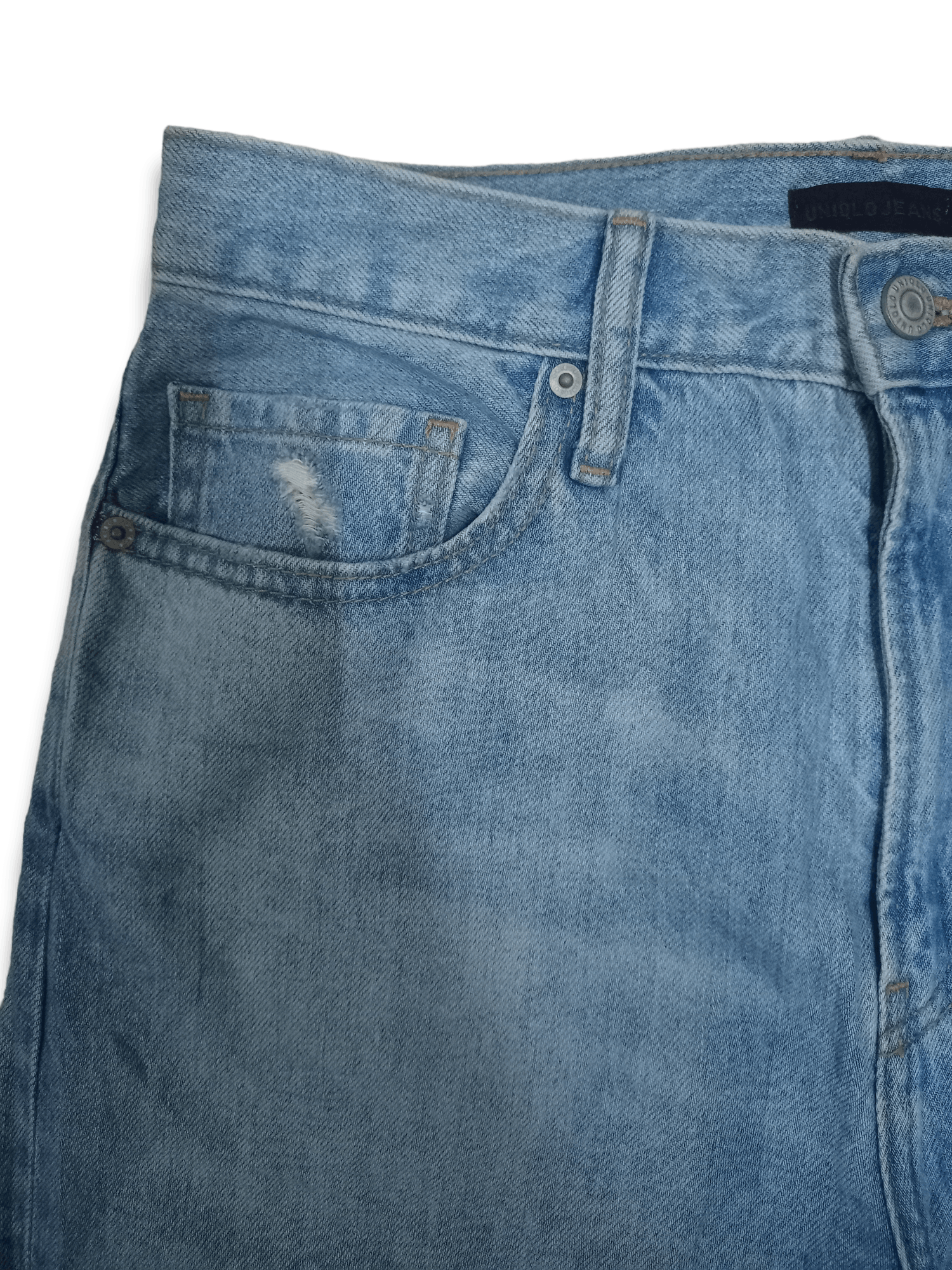 Uniqlo Vintage Japanese Uniqlo High Rise Distressed Loose Jeans Size US 29 - 5 Thumbnail