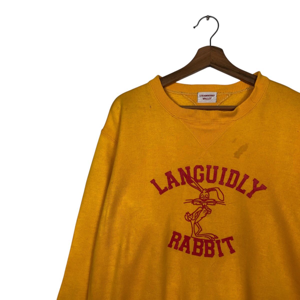Japanese Brand × Vintage 📌Vintage Sweatshirt Languidly Rabbit Big Logo Animation Size US M / EU 48-50 / 2 - 8 Thumbnail
