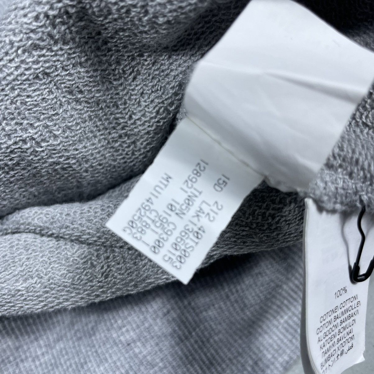 Brunello Cucinelli Logo-Print Two-Tone Cotton-Jersey Half-Zip Sweatshirt - Blue Size US XS / EU 42 / 0 - 12 Thumbnail