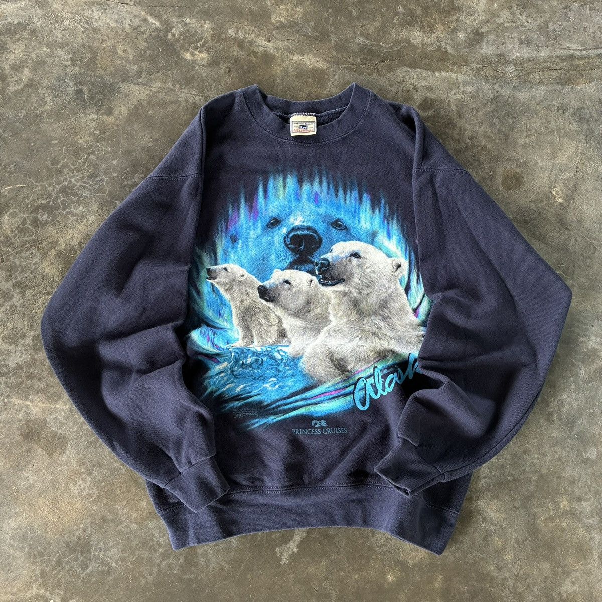 Lee VINTAGE 90s ALASKA POLLAR BEAR GRAPHIC ART Size US S / EU 44-46 / 1 - 1 Thumbnail