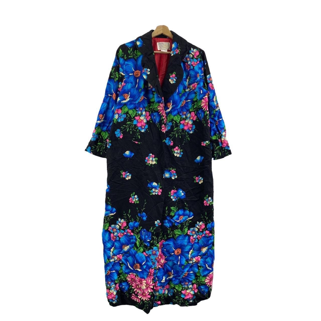 Vintage Vtg 80’ JAPAN FLORAL FLOWER All Over Print Painting Size L / US 10 / IT 46 - 1 Thumbnail