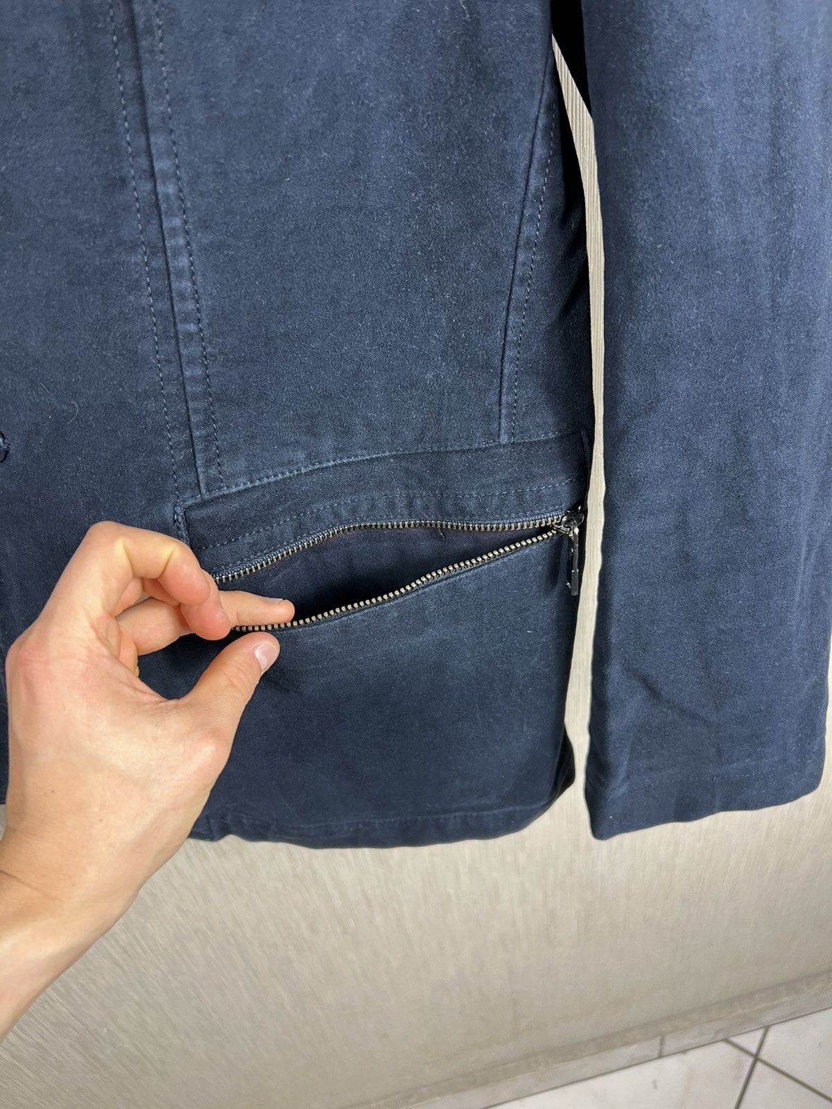 Versace Versace collection classic navy blazer jacket leather luxury Size US L / EU 52-54 / 3 - 14 Thumbnail