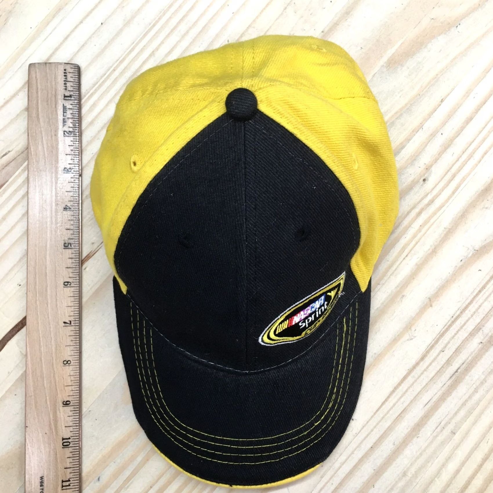 NASCAR Nascar Sprint Baseball Cap Hat Mens One Size Yellow Black Adjustable Embroidered Size ONE SIZE - 3 Thumbnail